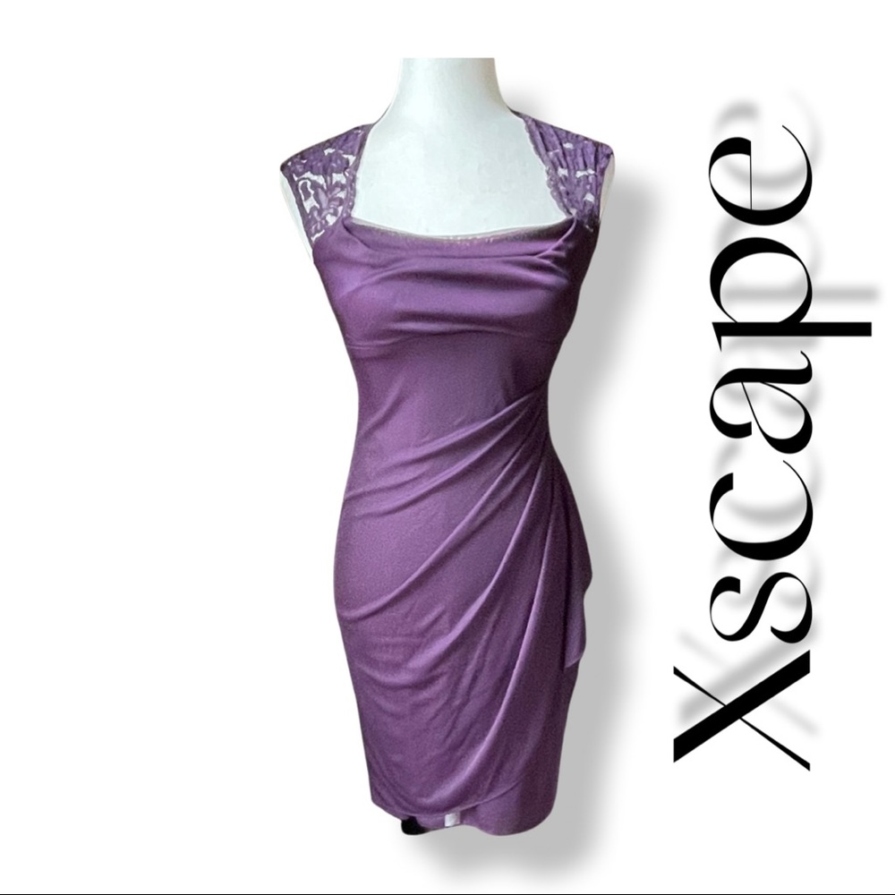 Xscape  Illusion Mini Dress